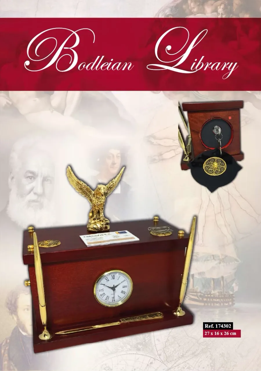 obrazek 1 Zestaw Bodleian Library ze statuetką oraz sejfem