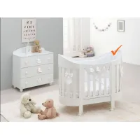 Zdjęcie Przepiękne owalne łóżeczko niemowlęce - Italbaby