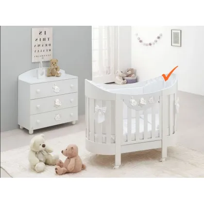Zdjęcie Przepiękne owalne łóżeczko niemowlęce - Italbaby