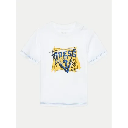 Zdjęcie Guess T-Shirt N4YI00 K8HM4 Biały Regular Fit