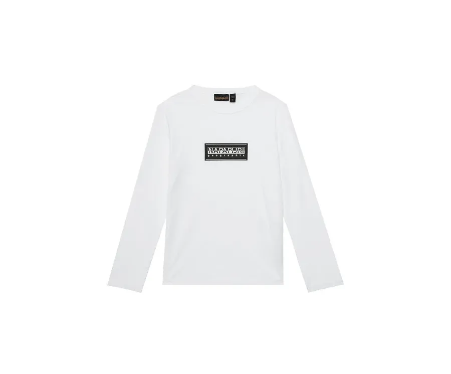 obrazek 1 Napapijri Bluzka S-Chamois NP0A4HYK M Biały Regular Fit