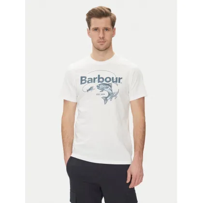 Zdjęcie Barbour T-Shirt Lydd MTS1396WH11 Biały Tailored Fit