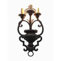 Zdjęcie Antyczny kinkiet z trzema punktami świetlnymi