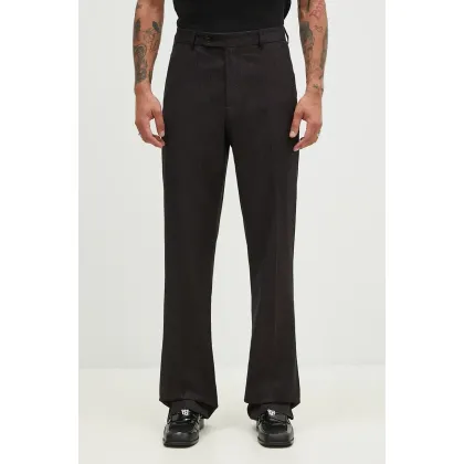 Zdjęcie Martine Rose spodnie z domieszką wełny Tailored Relaxed Fit Trouser kolor czarny proste 303WT06007