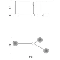 Zdjęcie Wyjątkowy żyrandol z ręcznie wycinanymi włoskimi kryształowymi krążkami ze szlifem „Visu” - Il Paralume Marina