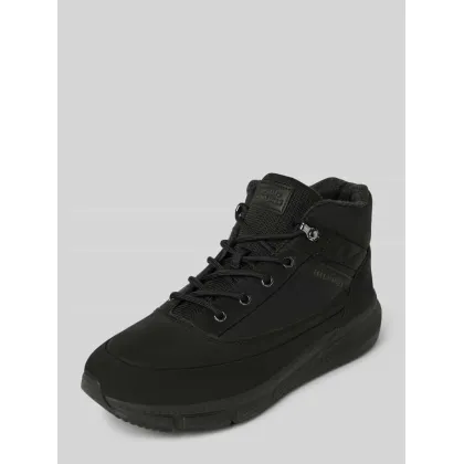 Zdjęcie Buty skórzane z naszywką z logo