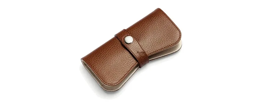 obrazek 1 Brązowe Damskie Etui na Dwa Przybory Montegrappa
