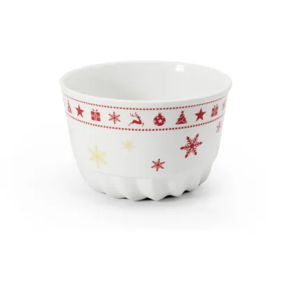 Zdjęcie Stylowy wielofunkcyjny pojemnik z porcelany ze świątecznej kolekcji – Leander