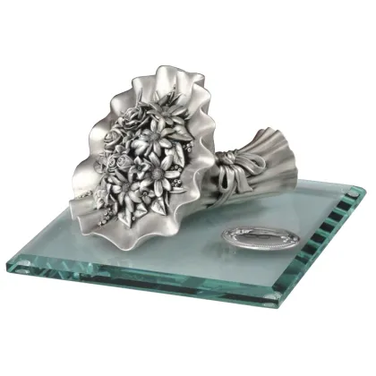 Zdjęcie Posrebrzany bukiet kwiatów