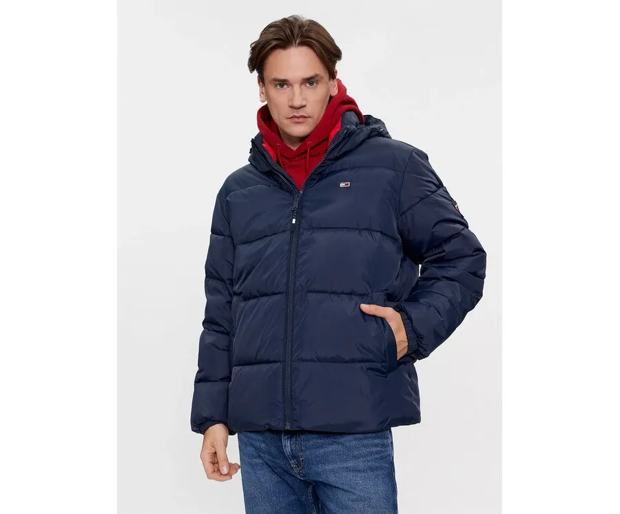 obrazek 1 Tommy Jeans Kurtka zimowa Essential DM0DM18487 Granatowy Regular Fit