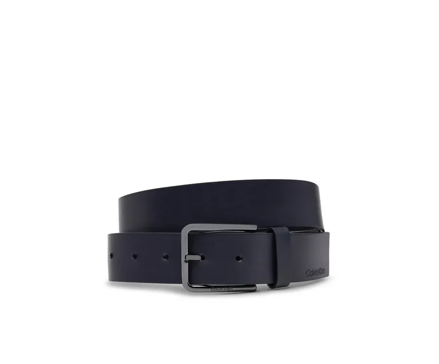 obrazek 1 Calvin Klein Pasek Męski Warmth Oiled Grain 35Mm K50K509654 Granatowy