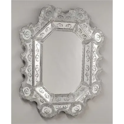 Zdjęcie Wyjątkowe w stylu lustro weneckie Murano