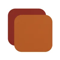 Zdjęcie Skórzana kwadratowa podkładka pod szklankę 12x12 cm w kolorze bursztynowym i bordowym