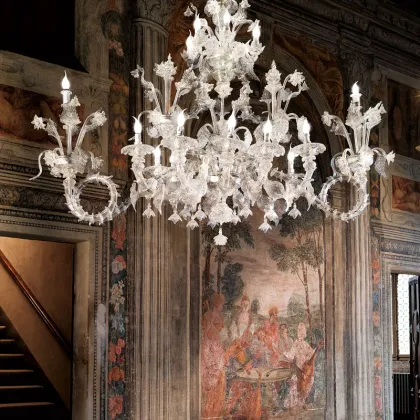 Zdjęcie Zachwycający żyrandol Barchetta LV10/12+6 Arte Veneziana