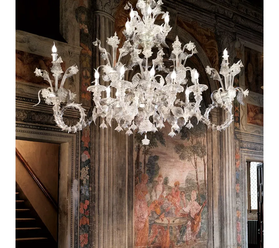 obrazek 1 Zachwycający żyrandol Barchetta LV10/12+6 Arte Veneziana