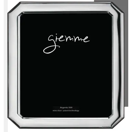 Picture Unique silver photo frame 10x15 cm with beveled corners
