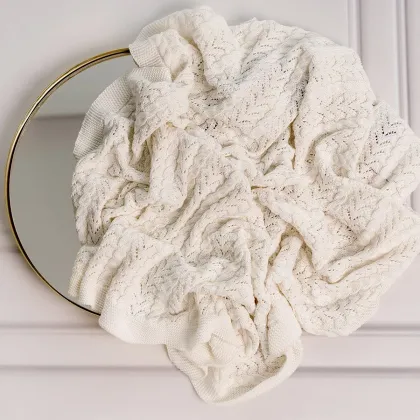 Zdjęcie Kocyk dziecięcy Sofia 80x100 ecru