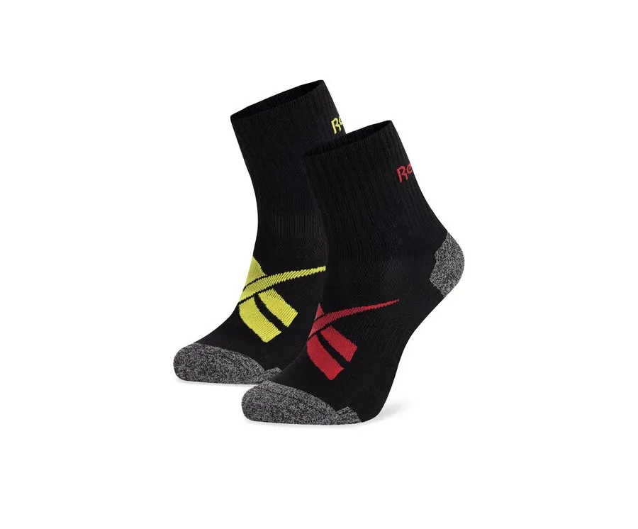 obrazek 1 Reebok Zestaw 2 par wysokich skarpet unisex R0418-SS24 (2-pack) Czarny