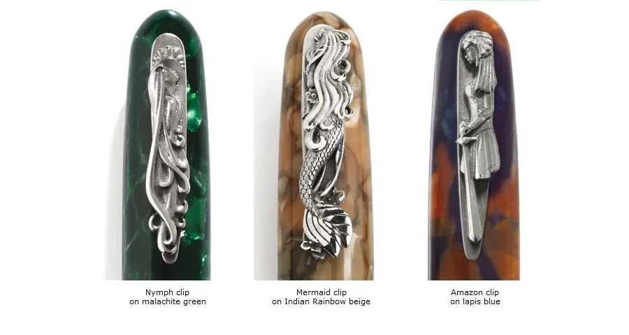 obrazek 2 Gustowny ołówek Tibaldi Art Nouveau Malachite, Nymph