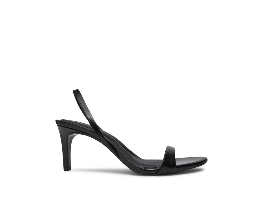 obrazek 1 Calvin Klein Sandały Heel D'Orsay Sandal 70 - Brush L HW0HW02265 Czarny