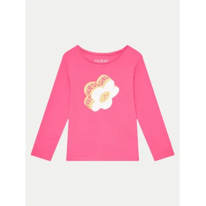Zdjęcie Guess Bluzka K4YI02 K6YW4 Różowy Regular Fit