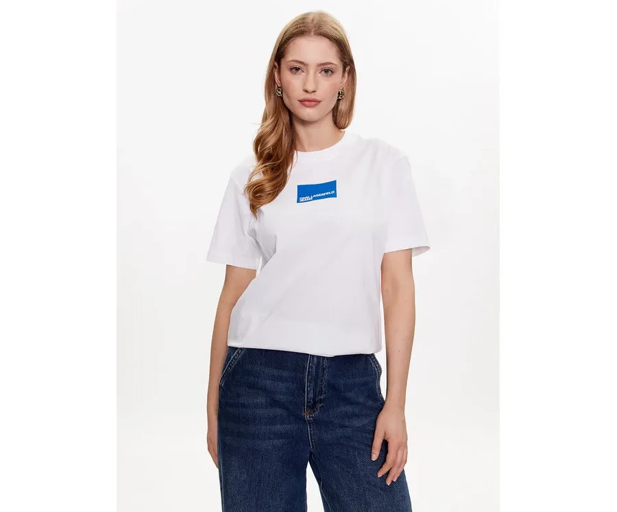 obrazek 1 Karl Lagerfeld Jeans T-Shirt 231J1706 Biały Regular Fit