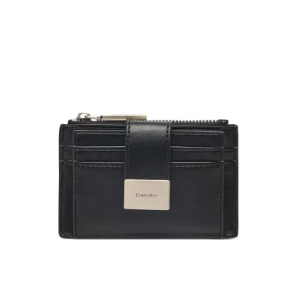 Zdjęcie Calvin Klein Portfel damski Hardware Snap Top Zip Cardholder K60K612959 Czarny