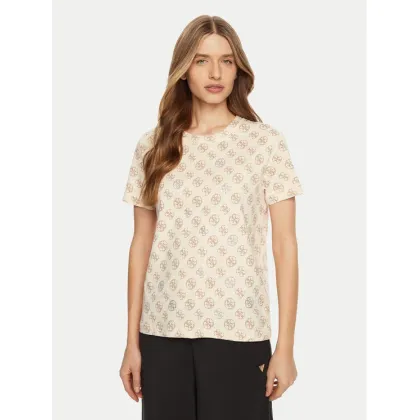 Zdjęcie Guess T-Shirt V4YI04 I3Z14 Écru Regular Fit