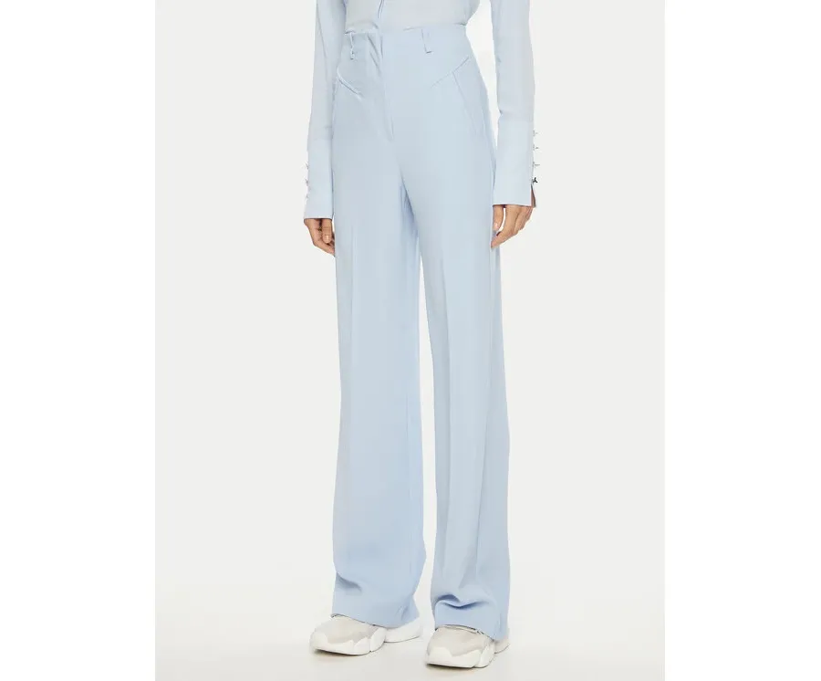 obrazek 1 Patrizia Pepe Spodnie materiałowe 8P0685/A545-CA38 Błękitny Regular Fit