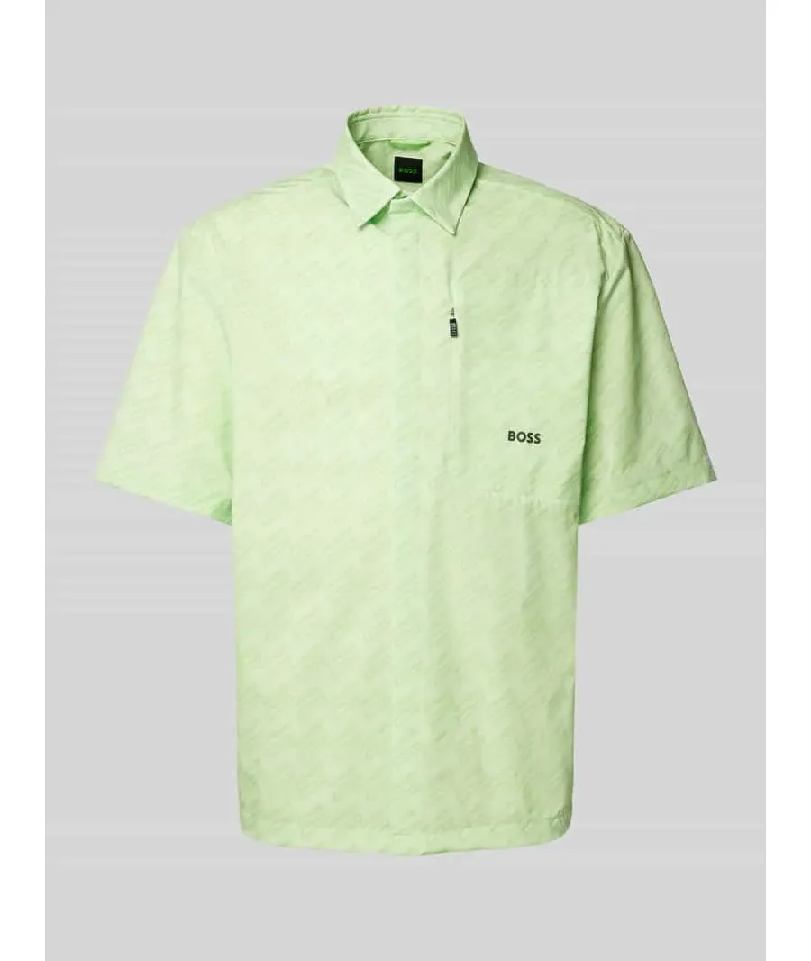 obrazek 1 Koszula casualowa o kroju regular fit z nadrukiem na całej powierzchni model ‘Bechno’