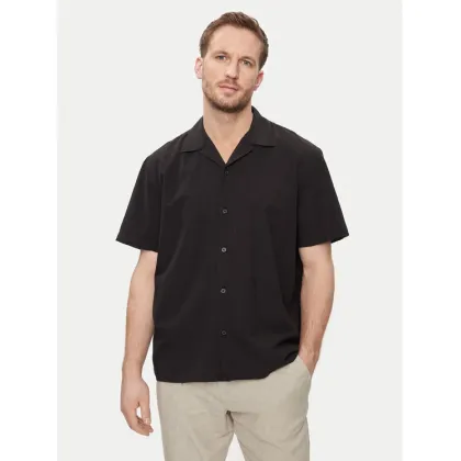 Zdjęcie Selected Homme Koszula New Linen 16092978 Czarny Relaxed Fit