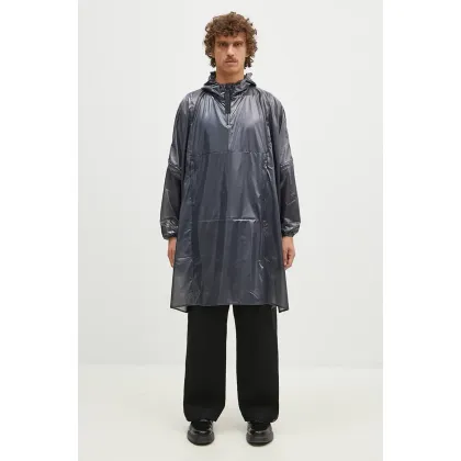 Zdjęcie Rains kurtka przeciwdeszczowa Long Ultralight Anorak 18810 kolor czarny przejściowa 18810.BLACK