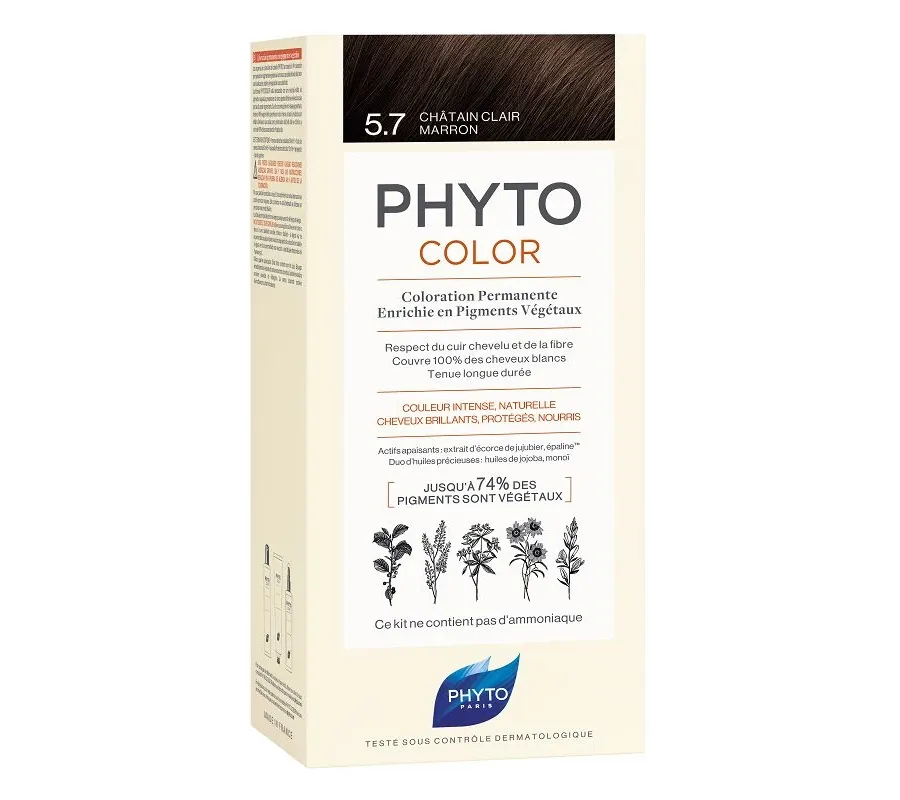 obrazek 1 Phyto Phytocolor Farba do włosów, 5.7 Jasny Kasztanowy Brąz