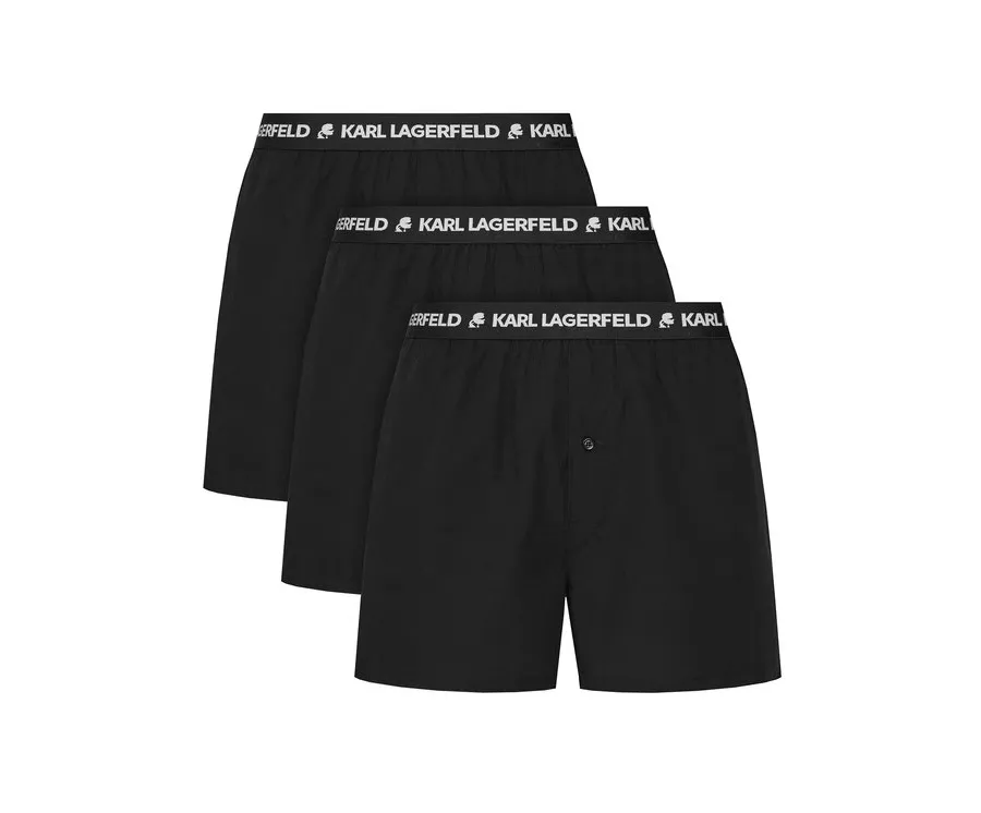 obrazek 1 KARL LAGERFELD Komplet 3 par bokserek A1M47116 Czarny
