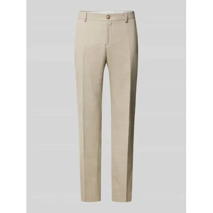 Zdjęcie Spodnie do garnituru o kroju slim fit zapinane na guzik i zamek błyskawiczny model ‘OASIS’