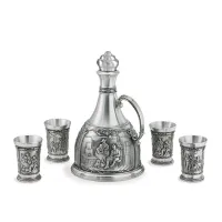 Zdjęcie Cynowy zestaw do alkoholu Schnapps