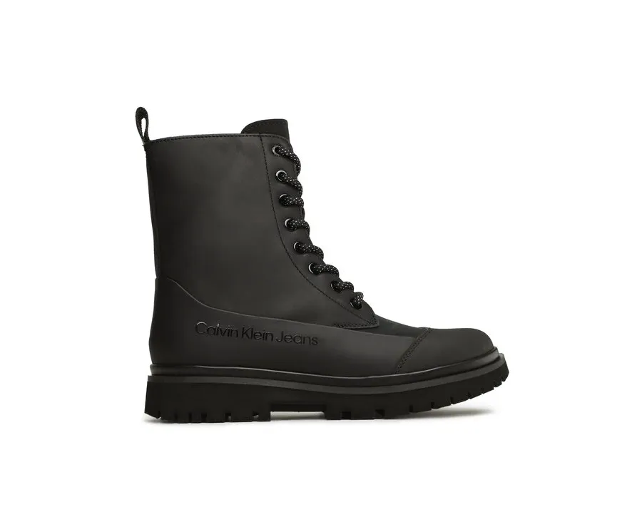obrazek 1 Calvin Klein Jeans Botki Chunky Combat Laceup Boot Rub YW0YW01066 Czarny