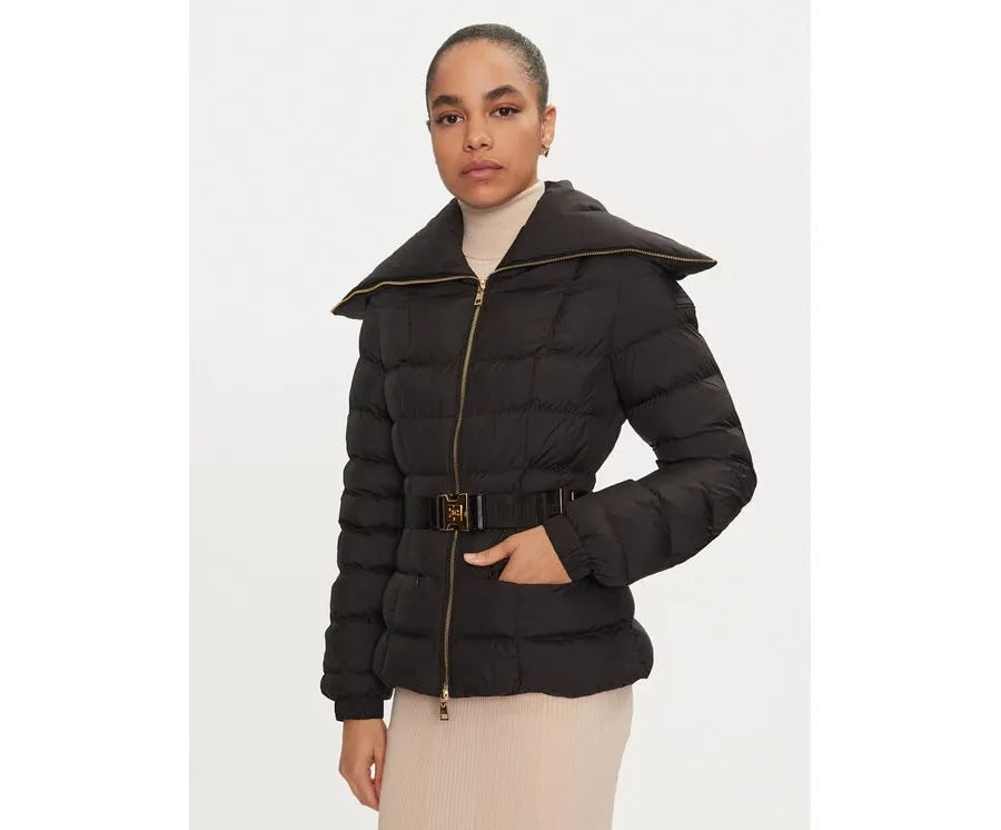 obrazek 1 Elisabetta Franchi Kurtka puchowa PI-76D-46E2-X680 Czarny Regular Fit