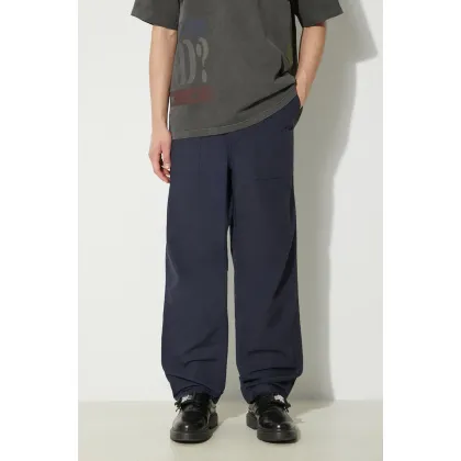 Zdjęcie Engineered Garments spodnie bawełniane Fatigue Pant kolor granatowy proste OR299.CT114