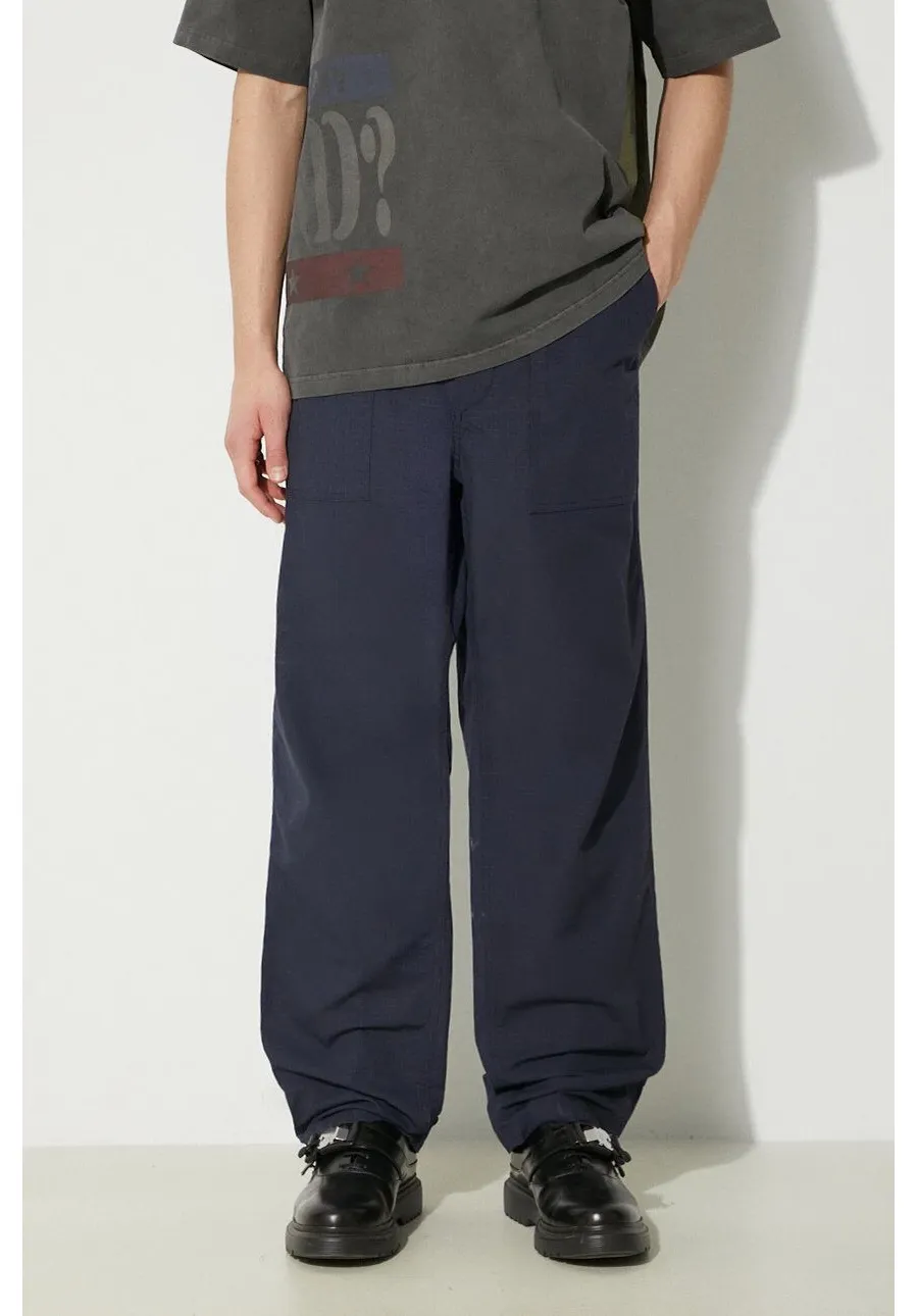 obrazek 1 Engineered Garments spodnie bawełniane Fatigue Pant kolor granatowy proste OR299.CT114