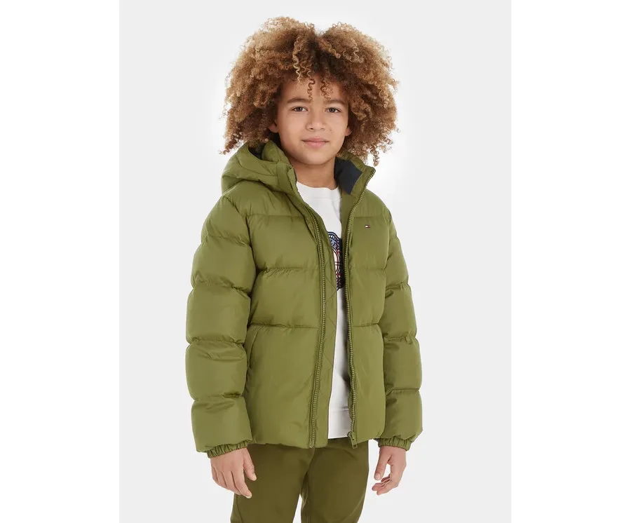 obrazek 1 Tommy Hilfiger Kurtka zimowa Essential KB0KB08341 S Khaki Regular Fit