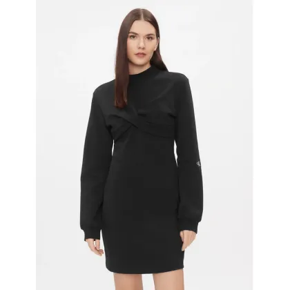 Zdjęcie Calvin Klein Jeans Sukienka dzianinowa J20J222889 Czarny Regular Fit