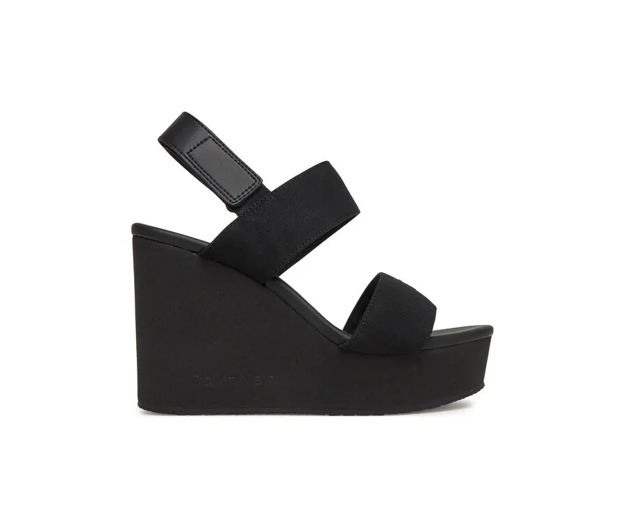 obrazek 1 Calvin Klein Jeans Sandały Wedge Sandal Webbing In YW0YW01790 Czarny