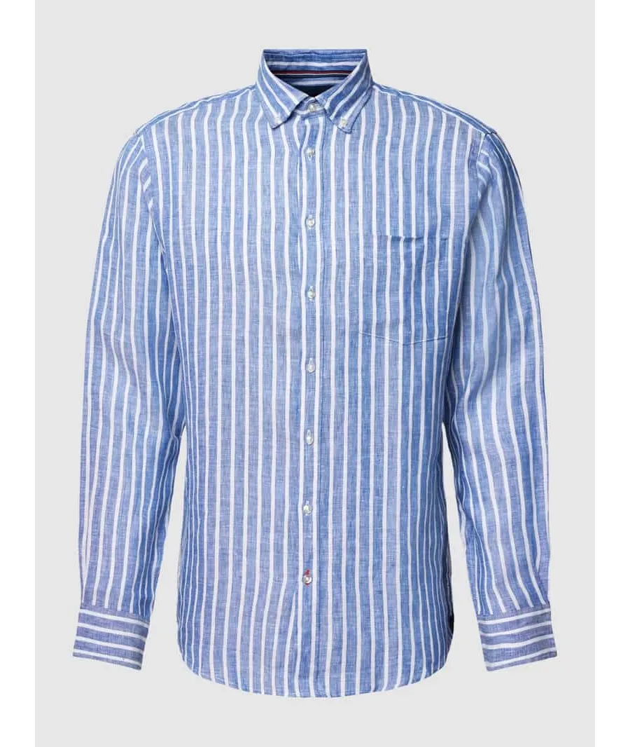 obrazek 1 Koszula casualowa o kroju slim fit z wzorem w paski