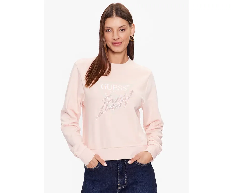 obrazek 1 Guess Bluza W3YQ01 KB683 Różowy Regular Fit