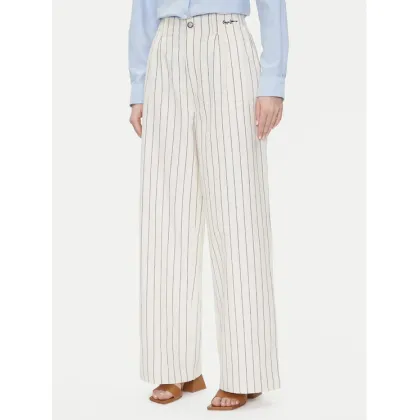 Zdjęcie Pepe Jeans Spodnie materiałowe Herly PL211806 Beżowy Wide Leg