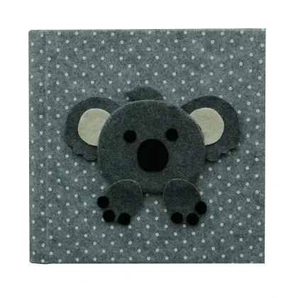 Picture A stylish child development journal with a koala bear cover