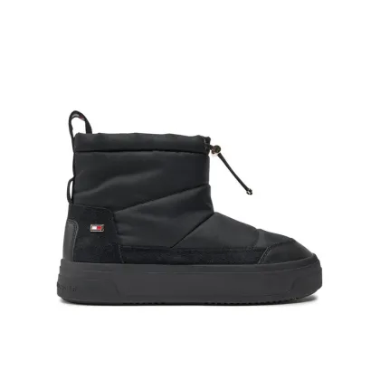 Zdjęcie Tommy Hilfiger Śniegowce Flag Nylon Mini Snowboot FW0FW08334 Czarny