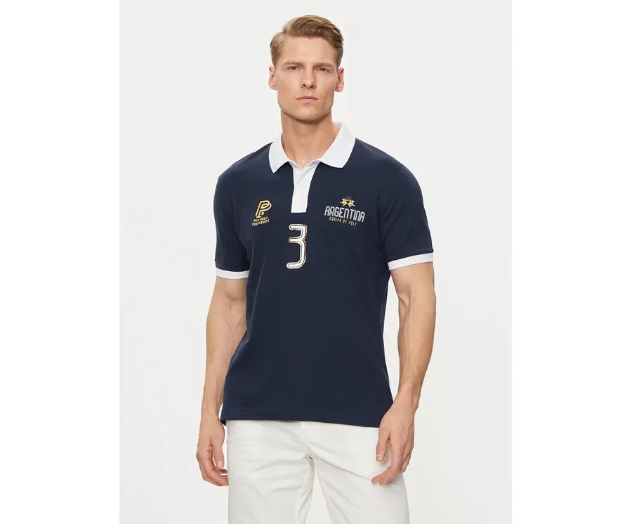 obrazek 1 La Martina Polo YMP305 PK001 Granatowy Regular Fit