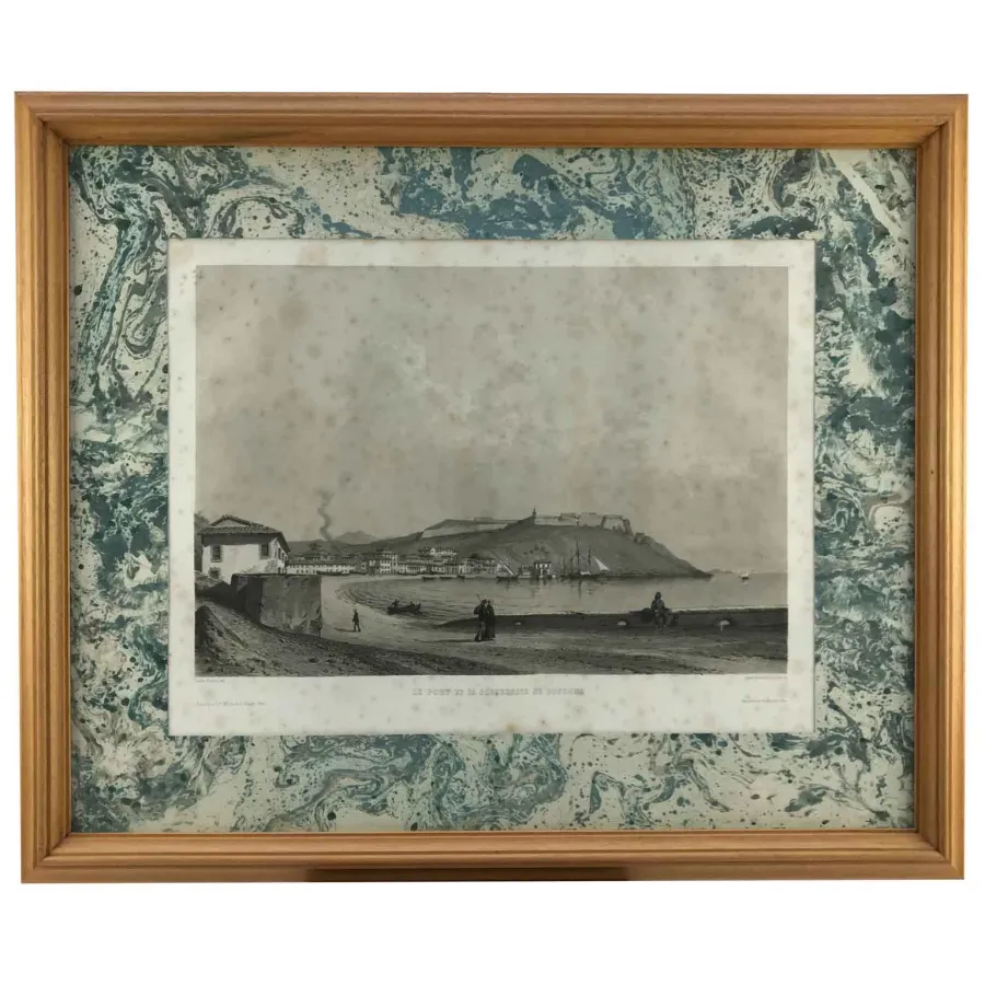 obrazek 4 Wyjątkowy komplet czterech litografii wyspy Elba autorstwa Andre Duranda 1862